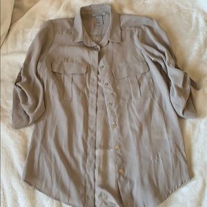‼️4 for $15‼️ Sheer button down blouse